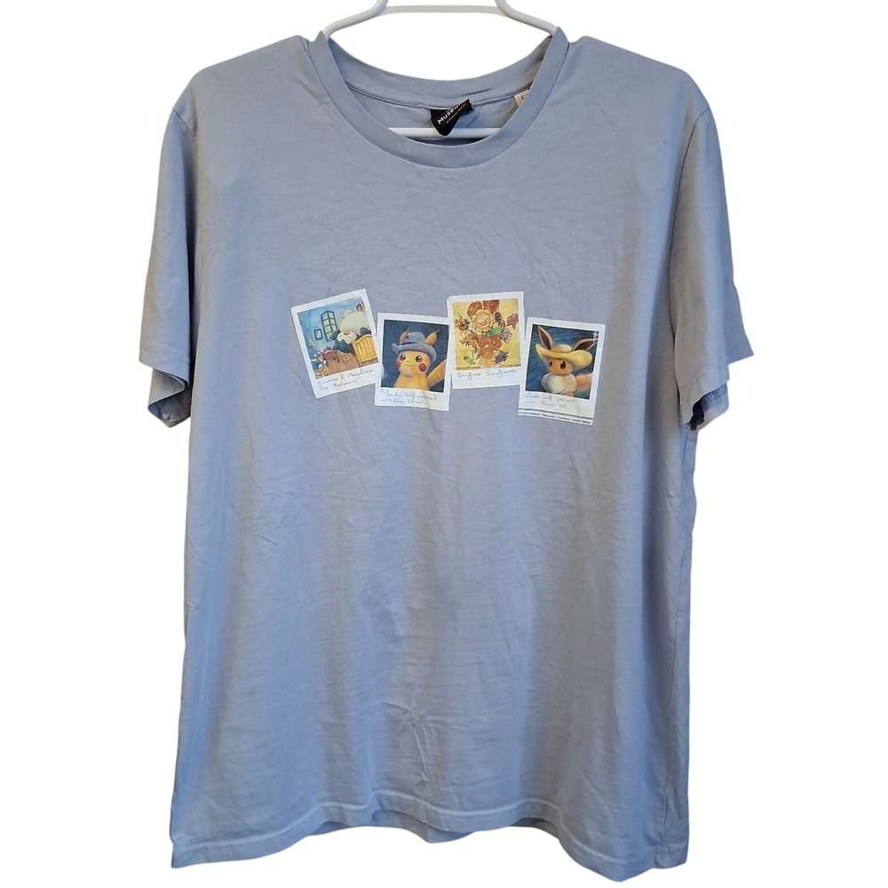 Van‎ Gogh Museum Amsterdam  Pikachu SS Tee Pre-owned Pokemon x Van Gogh Rare